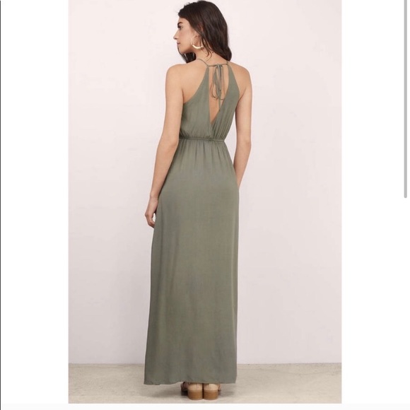 TOBI Olive Green Maxi Dress - Picture 2 of 3